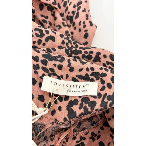 Lovestitch Womens Animal Print Cowl Neck Sleeveless Maxi Dress Size Small NWT - Picture 9 of 11